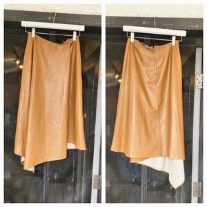 alice + olivia  Asymmetrical Skirt in Camel